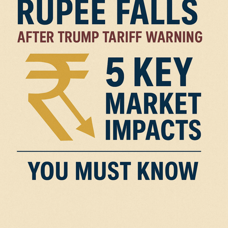 Rupee fall after trump tariff warning