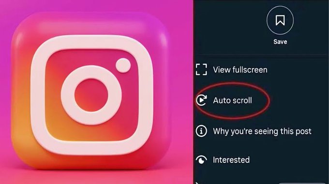 Instagram auto scroll reels and posts